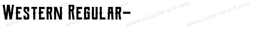 Western Regular字体转换
